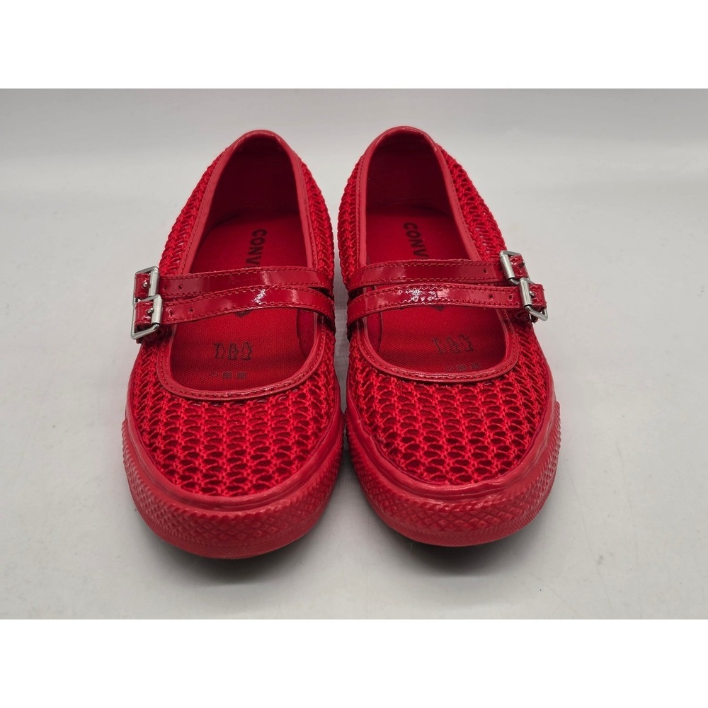 Converse Chuck Taylor All Star Dainty Mary Jane Knit Women 9 Red Shoes A16568C - Picture 4 of 12